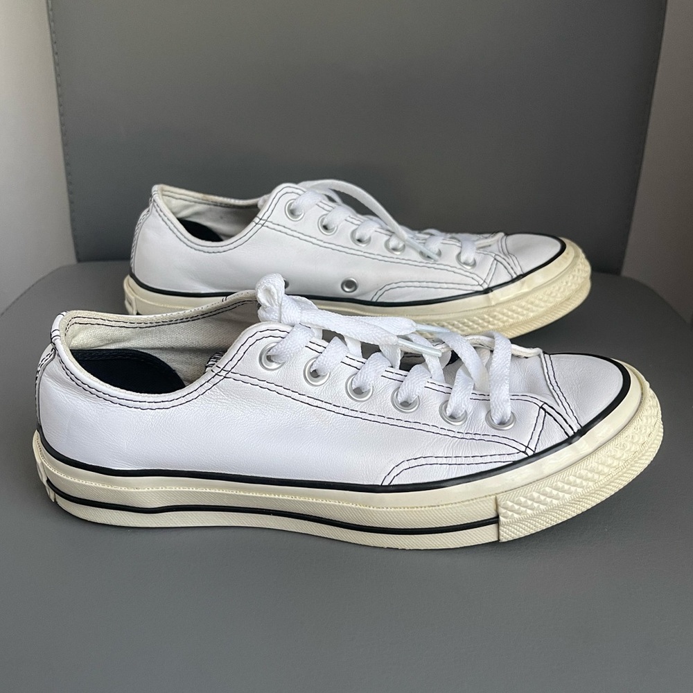 Converse Kids Chuck Taylor 70 Low White Black Sneaker Size 4.5